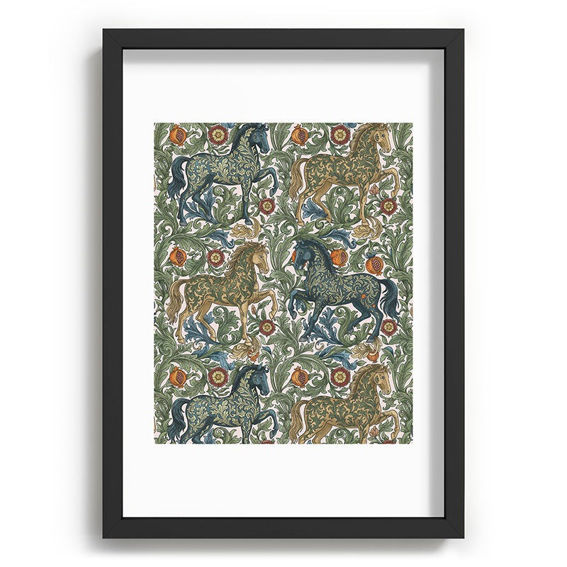 Marta Barragan Camarasa Renaissance Horse Garden Recessed Framing Rectangle