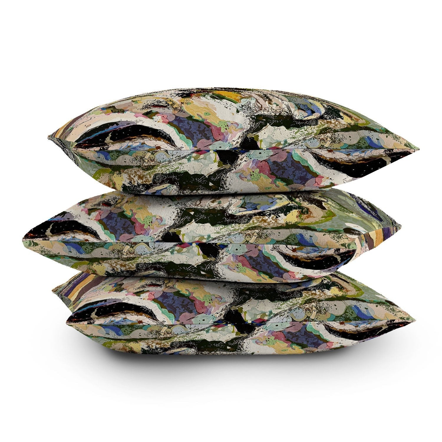 83 Oranges Echoes Beneath the Surface Outdoor Throw Pillow