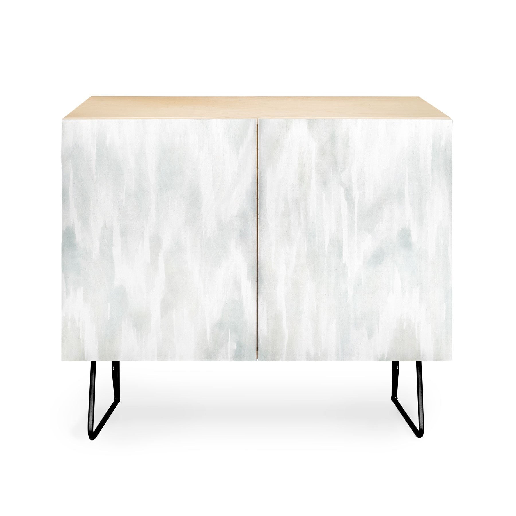 Jacqueline Maldonado Watercolor Wood Grain Credenza