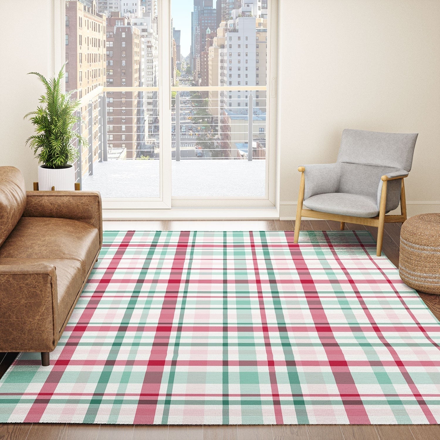 Lisa Argyropoulos Merry Vintage Plaid Area Rug