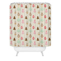 Design by Spark Christmas Tree Delight Shower Curtain