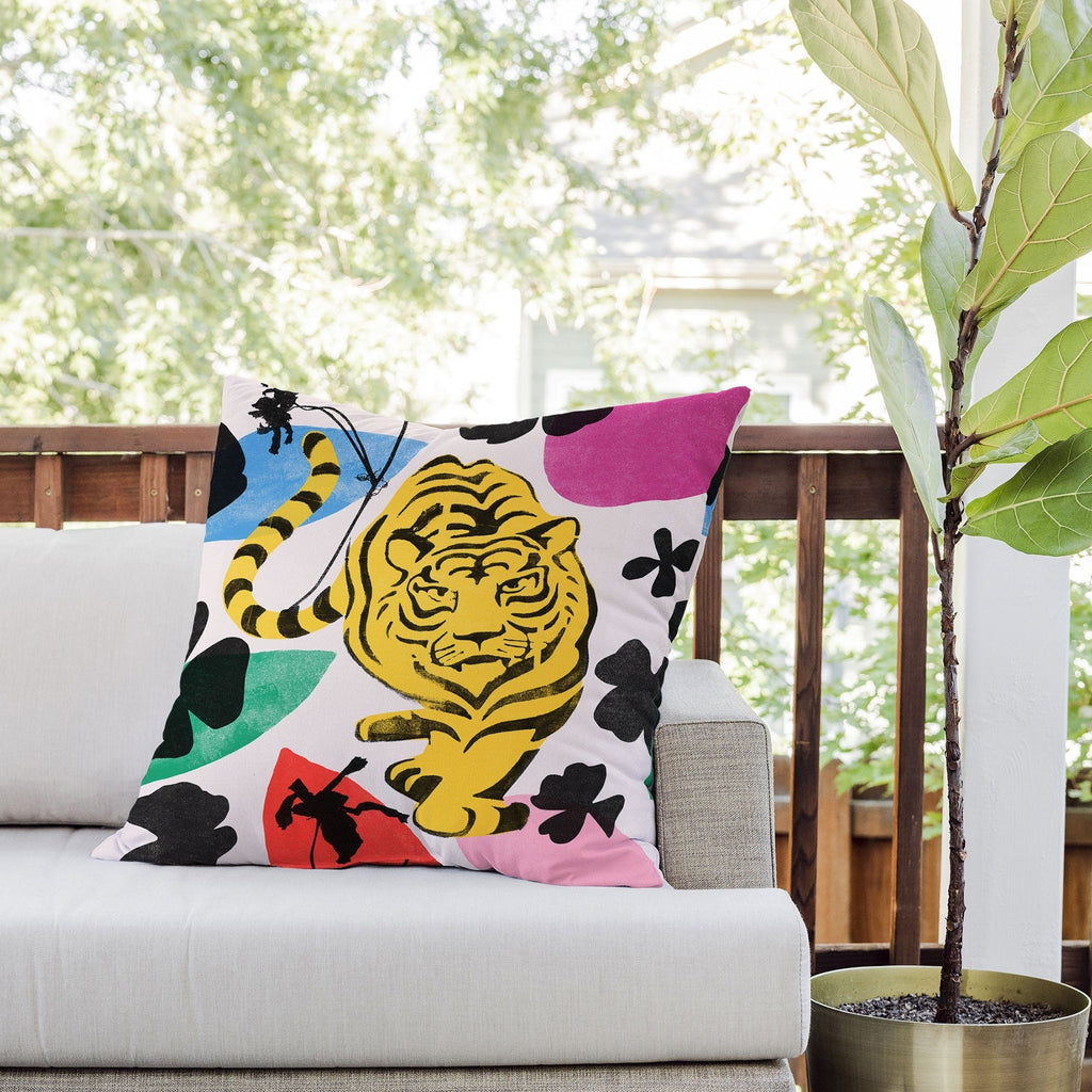 Garima Dhawan wild 3 Outdoor Throw Pillow