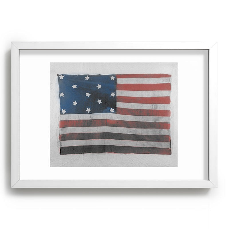 DENY Designs Flag Attributed to Elizabeth Schuyler Hamilton Recessed Framing Rectangle