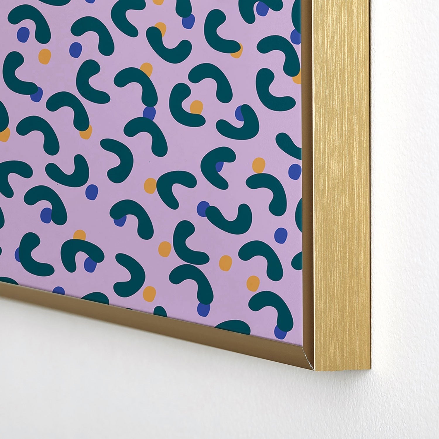 Camilla Foss Pebbles Mix Square Metal Framed Art Print