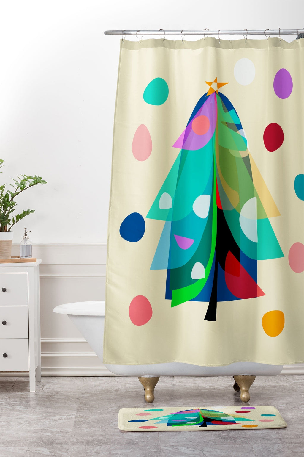 Mirimo Decorated Tree Memory Foam Bath Mat
