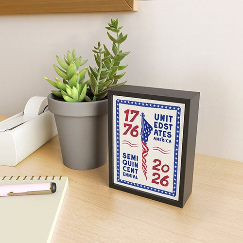 DENY Designs Retro 76 26 Framed Mini Art Print
