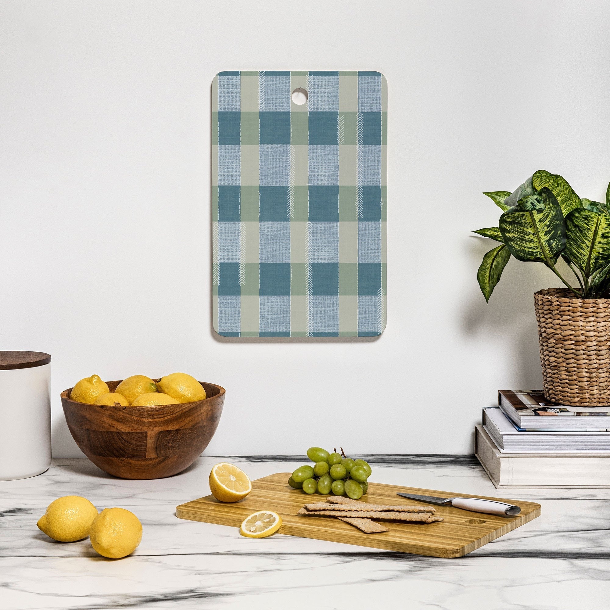 Marta Barragan Camarasa Country Style Checks Cutting Board Rectangle