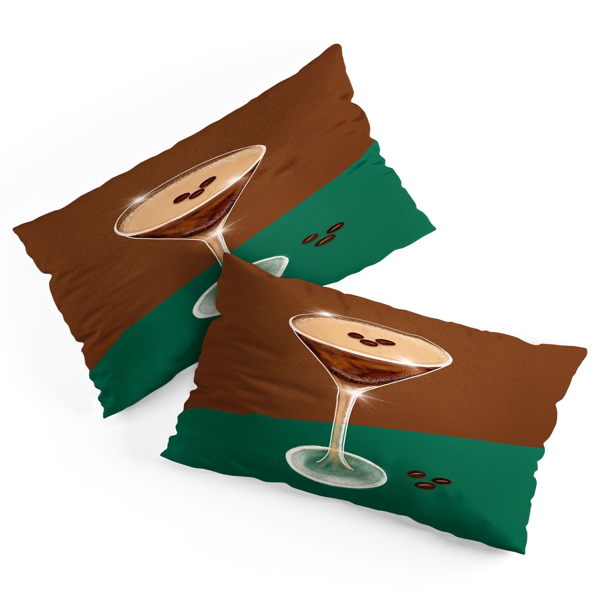 Design by Spark Expresso Martini Coffee Beans Pillow Shams