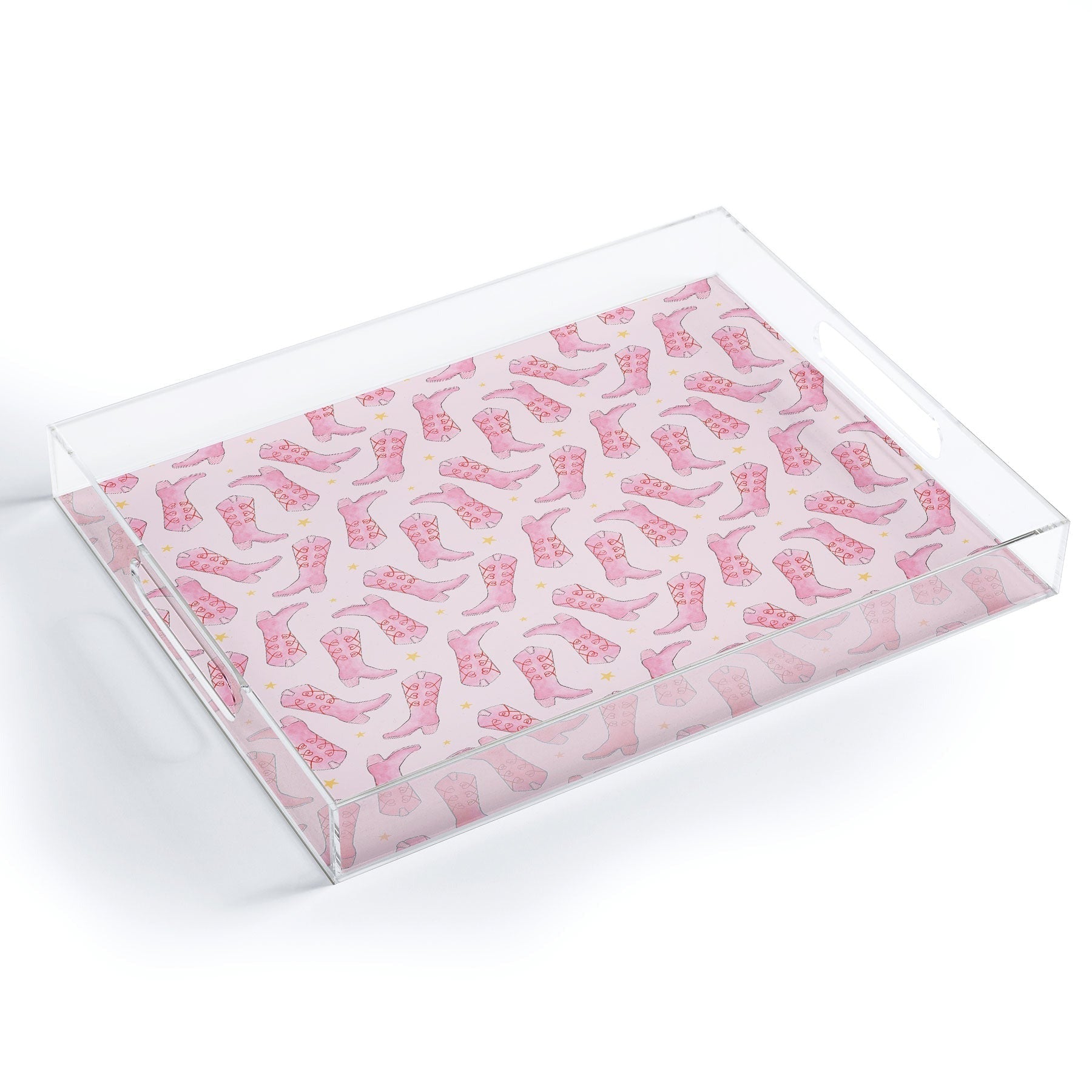 Love_Ryming Stars and Boots Acrylic Tray