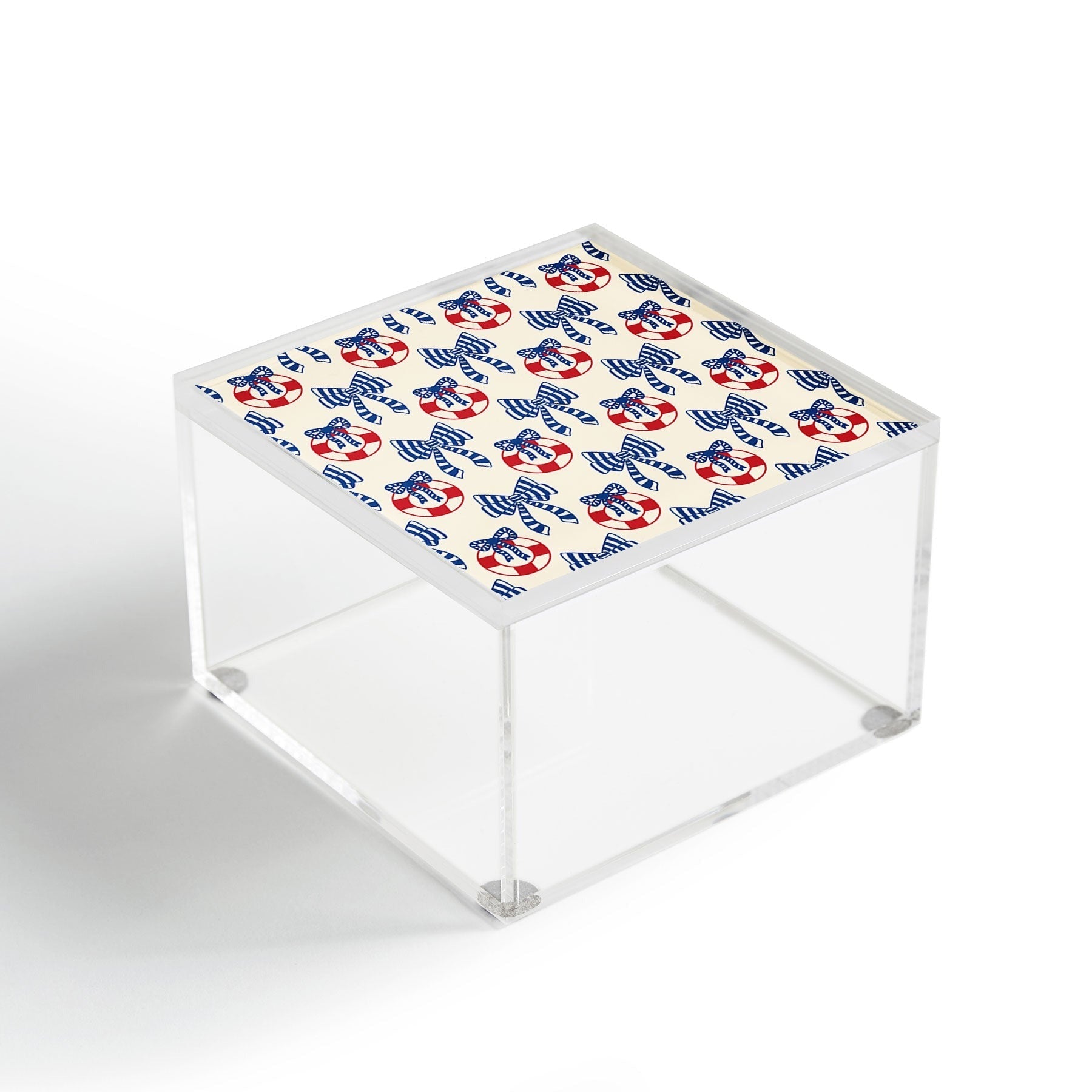 Design by Spark Nautical Christmas Bows Acrylic Box