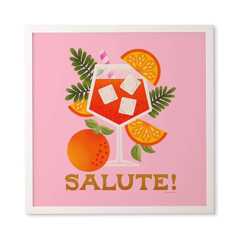 Jessica Molina Orange Spritz Framed Wall Art