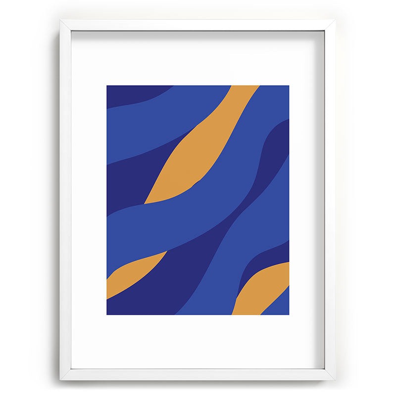 Camilla Foss Pebbles in Stream Recessed Framing Rectangle