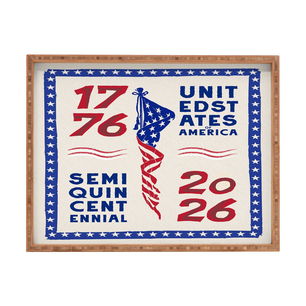DENY Designs Retro 76 26 Rectangular Tray