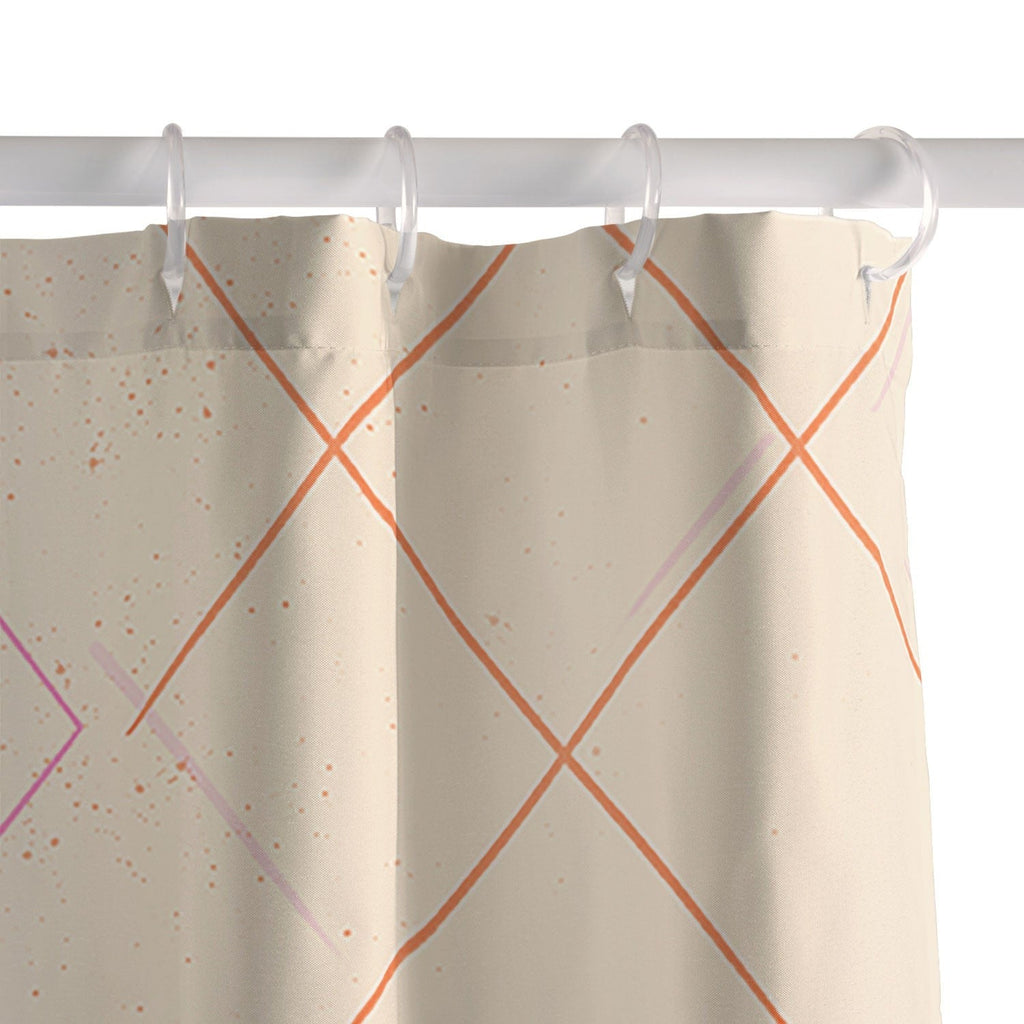 Little Om Starry Web cream Shower Curtain
