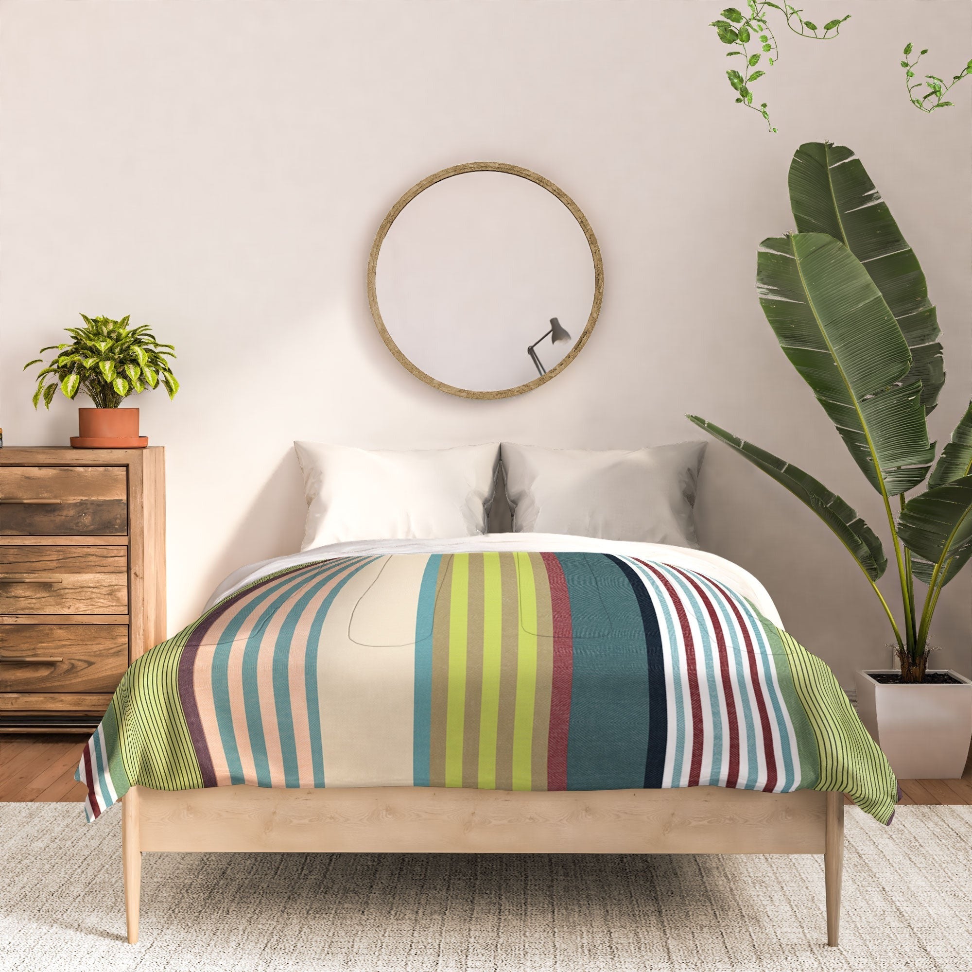 Marta Barragan Camarasa Colorful Stripe Delight Comforter