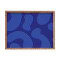 Camilla Foss Blue Pebble Rectangular Tray