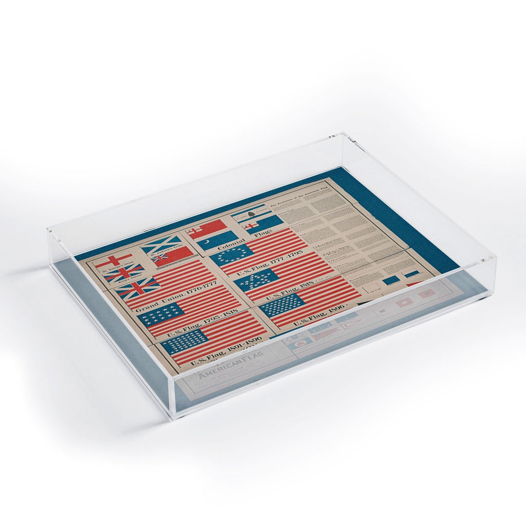 DENY Designs Goff s Evolution of the American Flag Acrylic Tray