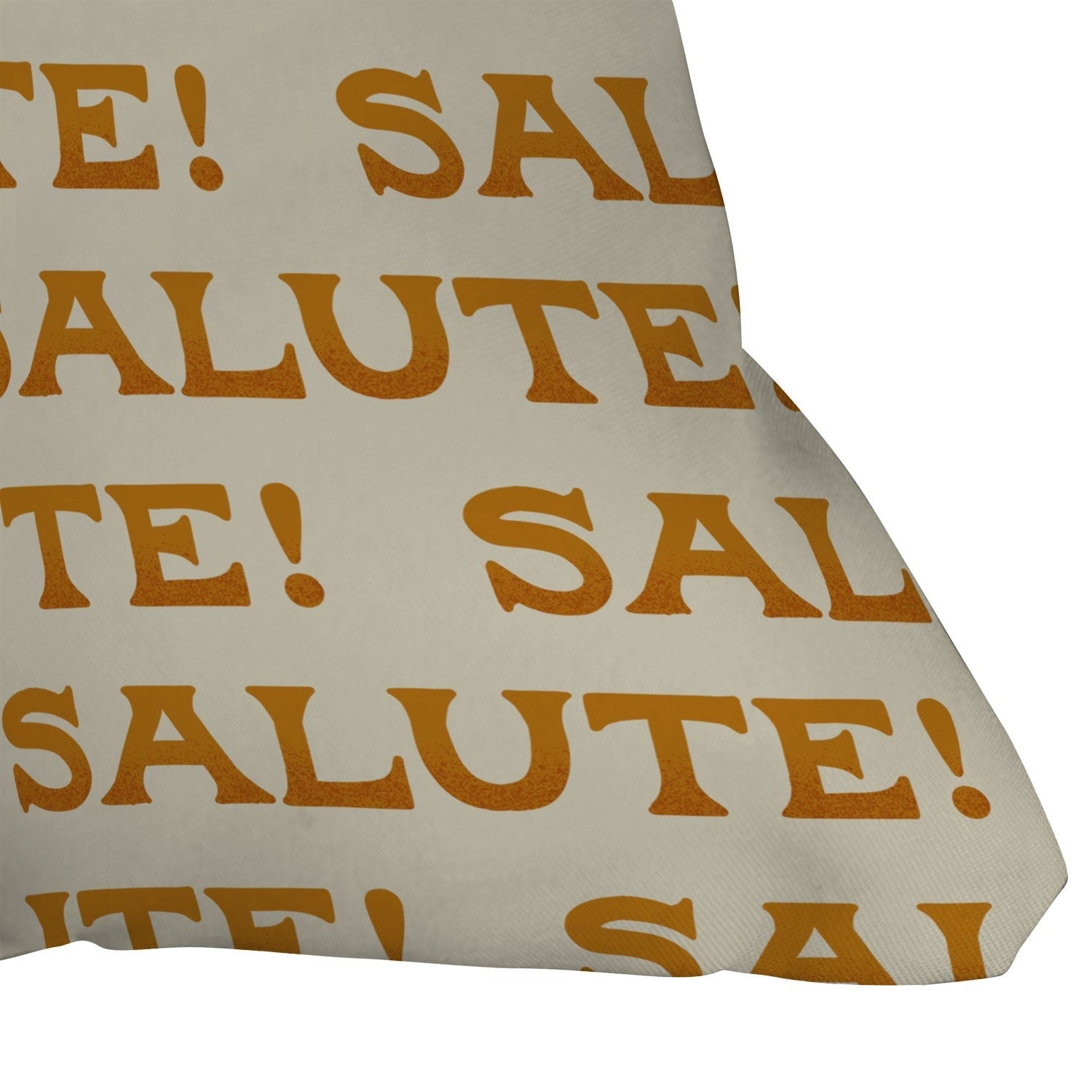 Jessica Molina Salute Gold Pattern on Cream Outdoor Throw Pillow