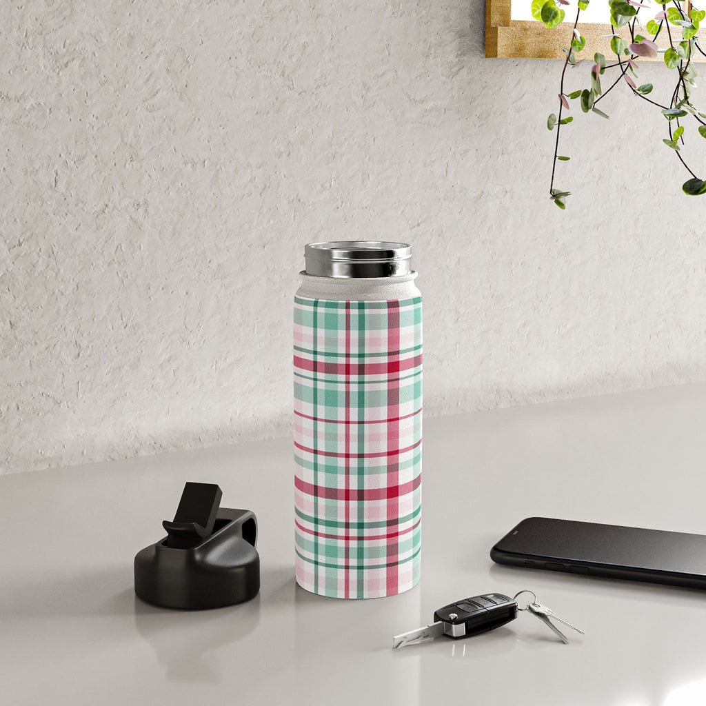 Lisa Argyropoulos Merry Vintage Plaid Water Bottle