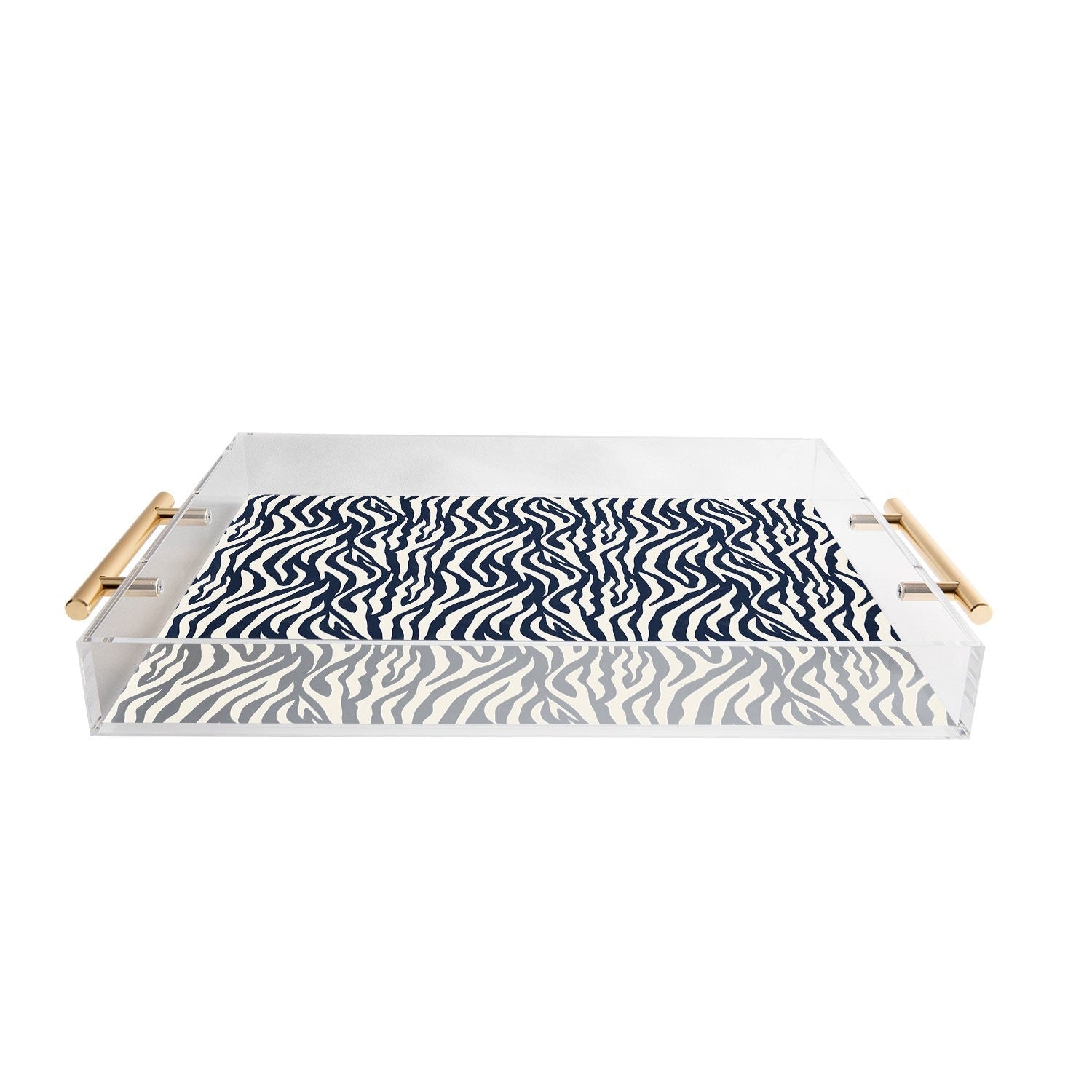 Avenie BR Navy Tiger Stripes Acrylic Tray