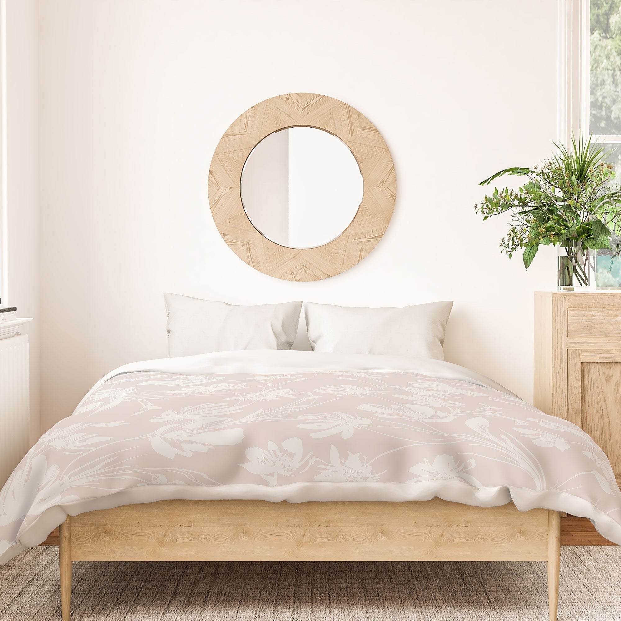 Gabriela Fuente Martine Neutral Duvet Cover