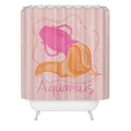 Little Om Zodiac Sign Aquarius Shower Curtain