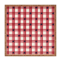 DENY Designs Red Gingham plus Stars Square Tray