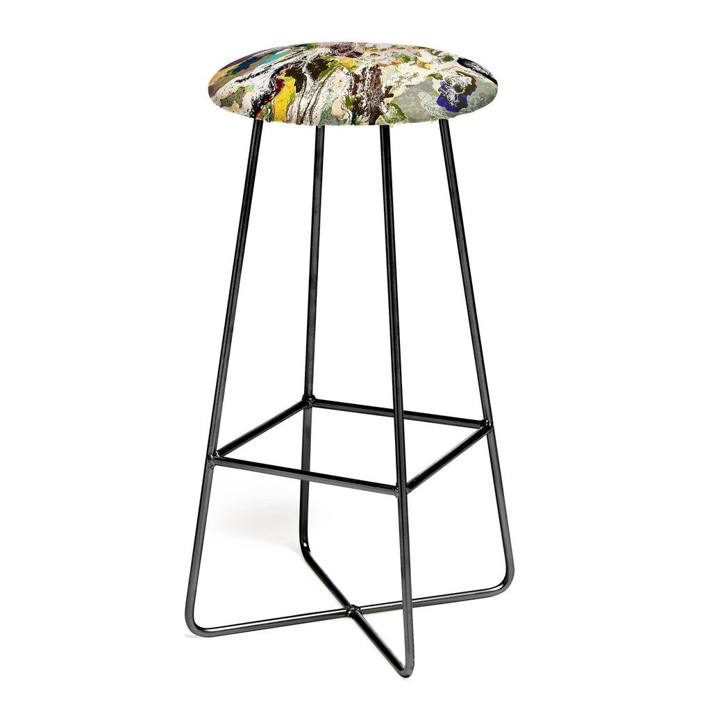 83 Oranges Echoes Beneath the Surface Bar Stool