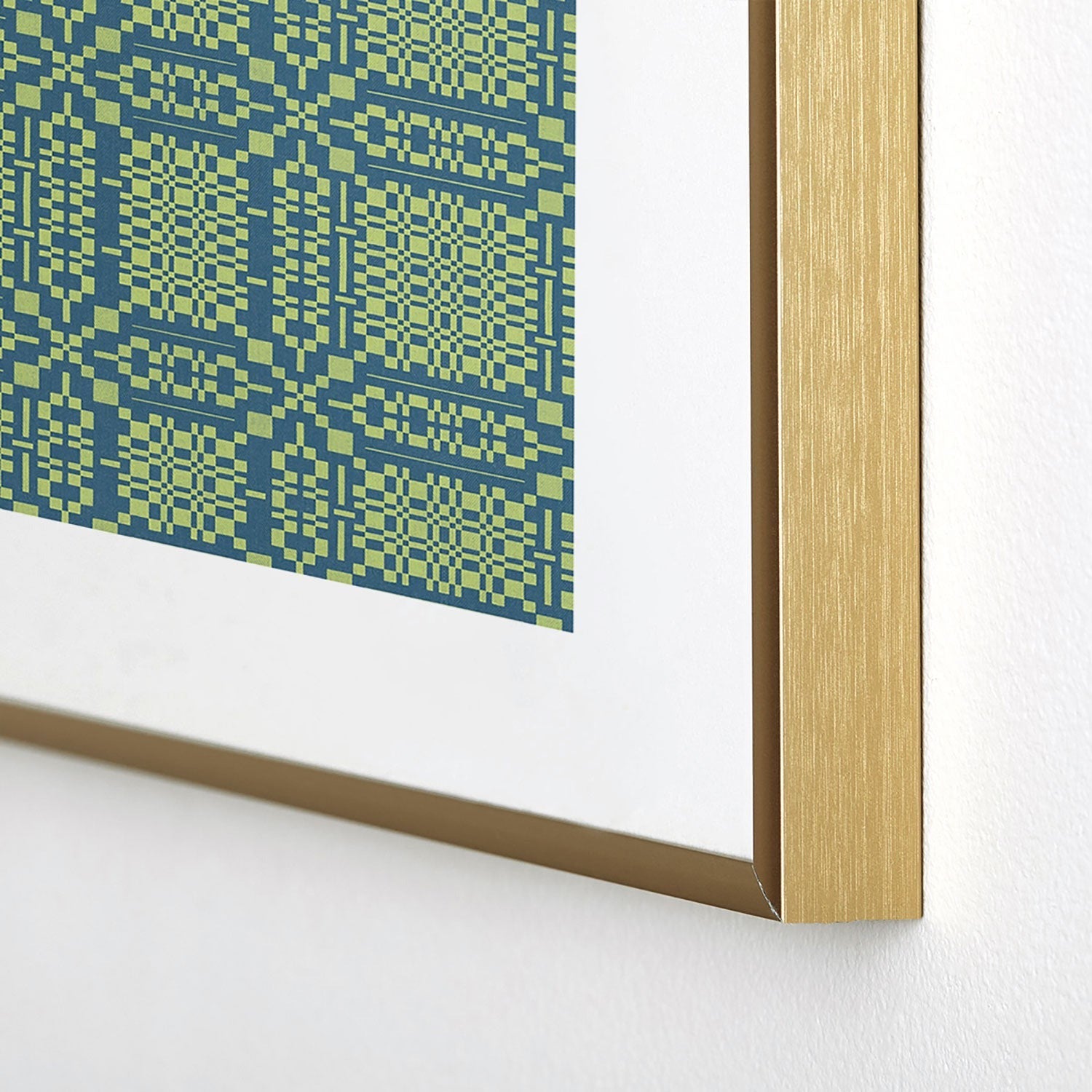 Marta Barragan Camarasa Nostalgic Grid Design Metal Framed Art Print