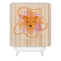 Little Om Zodiac Signs Leo Shower Curtain