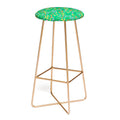 Pimlada Phuapradit Ditsy Spring Floral Green Bar Stool