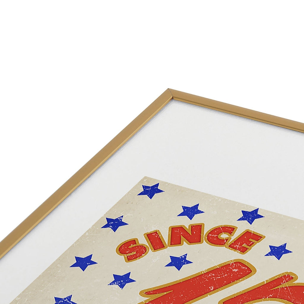 DENY Designs 1776 Stars Metal Framed Art Print