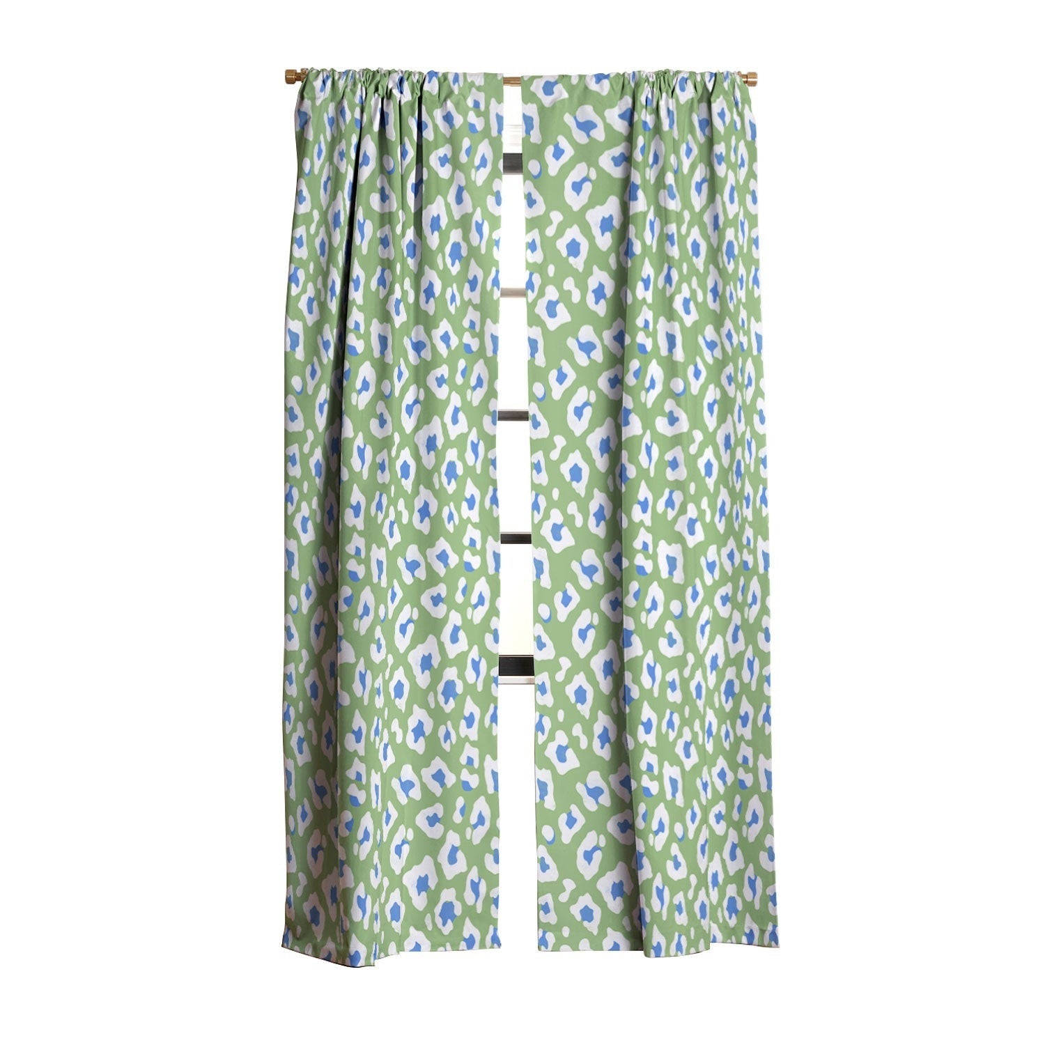 Avenie BR Cheetah Print Blackout Window Curtain