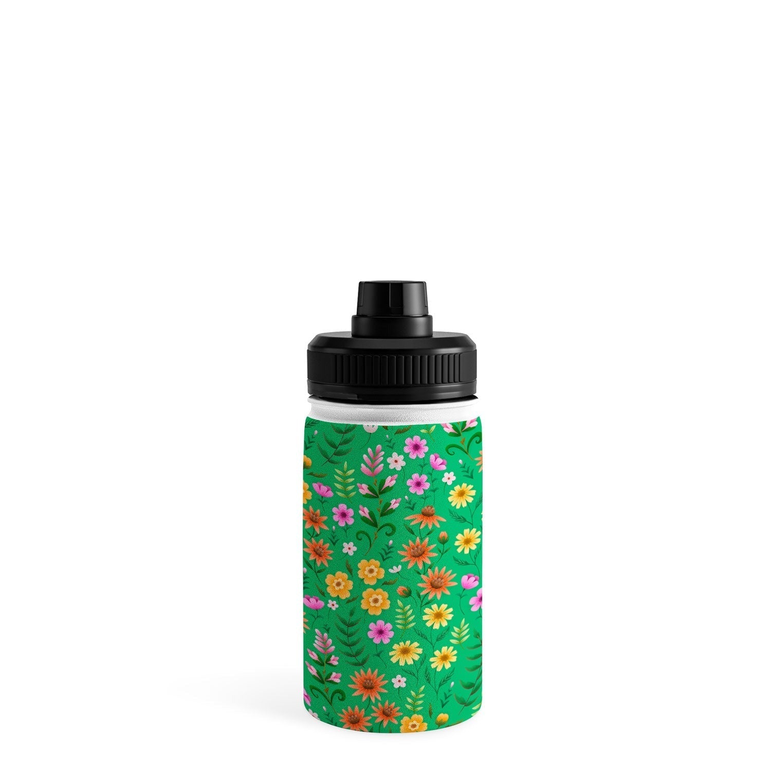 Pimlada Phuapradit Ditsy Spring Floral Green Water Bottle
