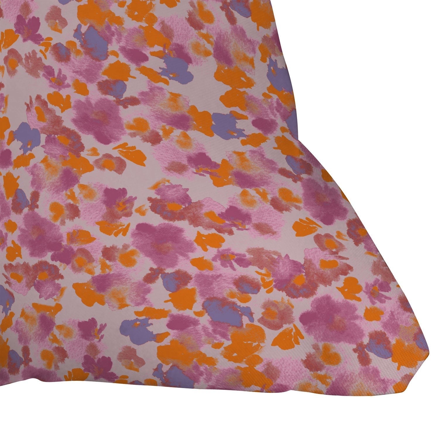 Gabriela Fuente Day Dreaming Watercolor Pink Outdoor Throw Pillow