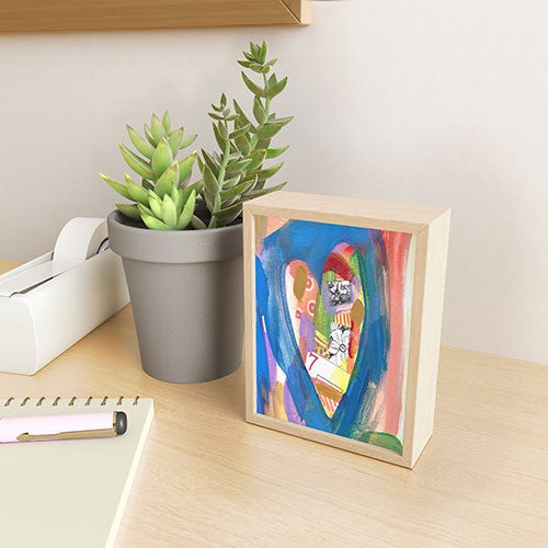 Natalie Baca Lucky in Love Framed Mini Art Print