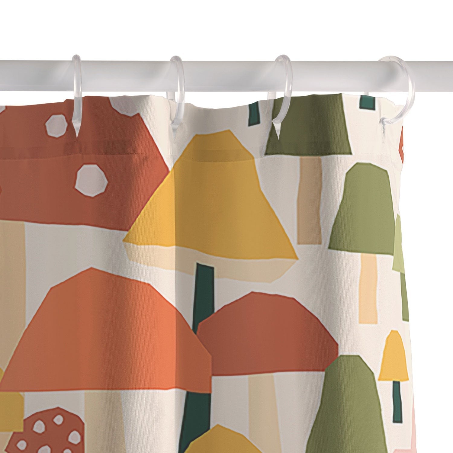 Valeria Frustaci autumnal mushrooms Shower Curtain