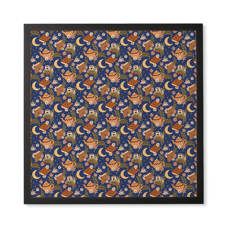 Avenie Moonlit Reading Nook II Framed Wall Art
