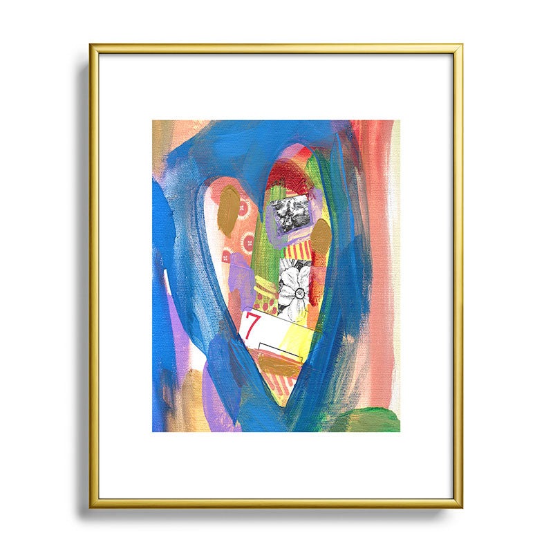 Natalie Baca Lucky in Love Metal Framed Art Print