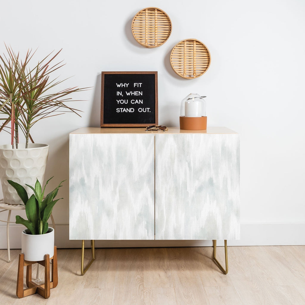 Jacqueline Maldonado Watercolor Wood Grain Credenza