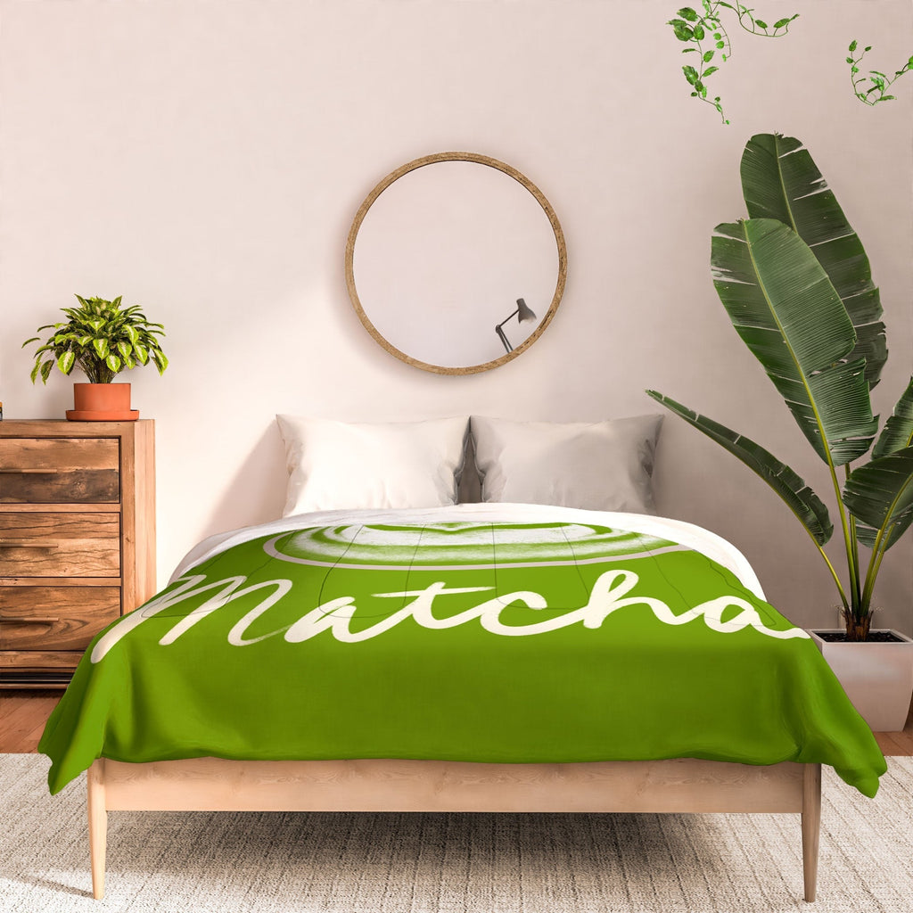 Design by Spark Love You So Matcha Comforter