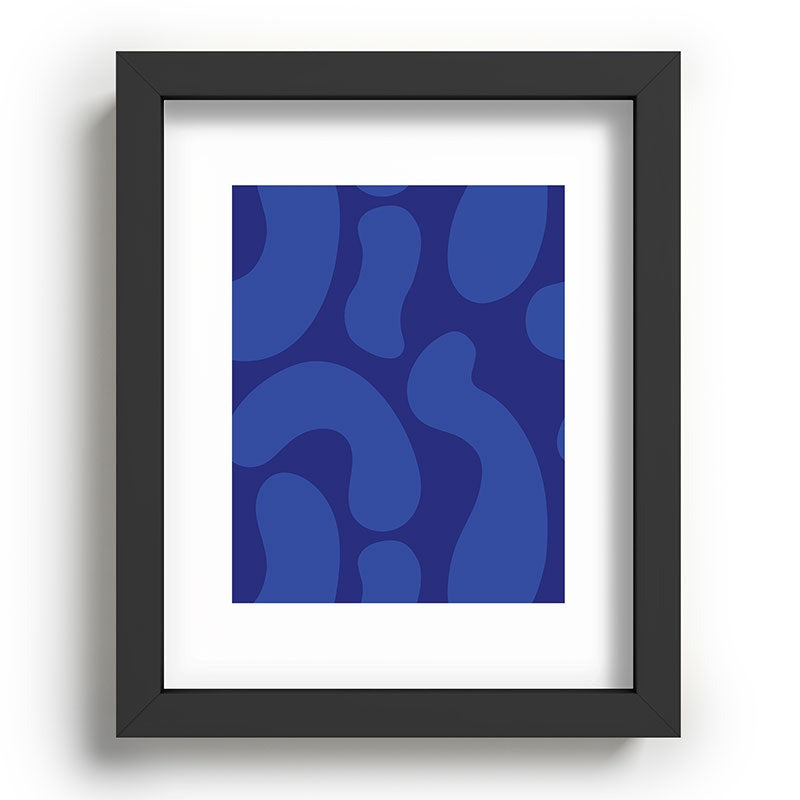 Camilla Foss Blue Pebble Recessed Framing Rectangle