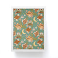 Avenie Moonlit Reading Nook I Framed Mini Art Print