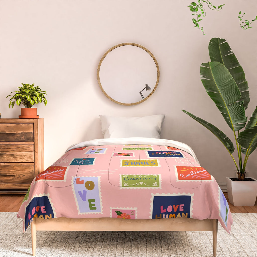 Design by Spark Love Human Made Stamps Comforter