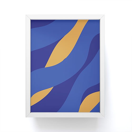 Camilla Foss Pebbles in Stream Framed Mini Art Print