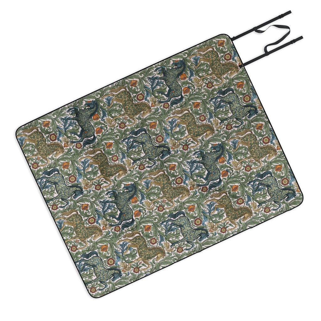 Marta Barragan Camarasa Renaissance Horse Garden Picnic Blanket