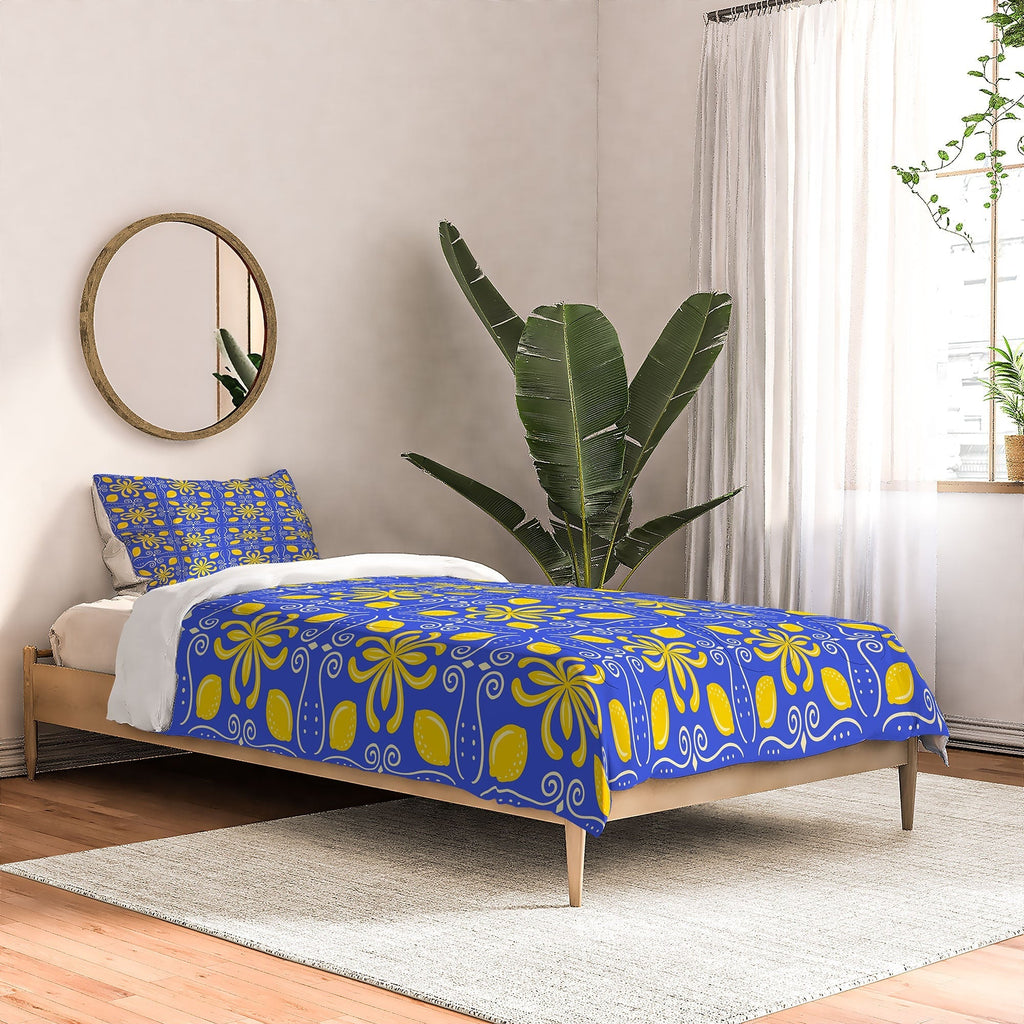 Design by Spark Dolce Vita Lemon Tile Comforter