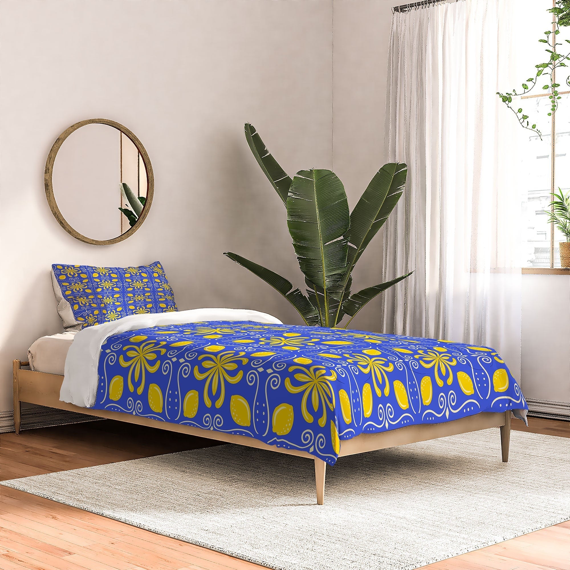Design by Spark Dolce Vita Lemon Tile Comforter