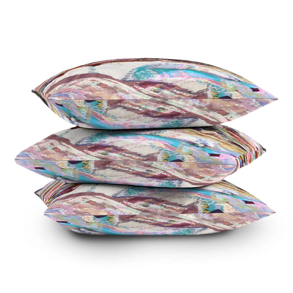 83 Oranges Sequin Haze Throw Pillow