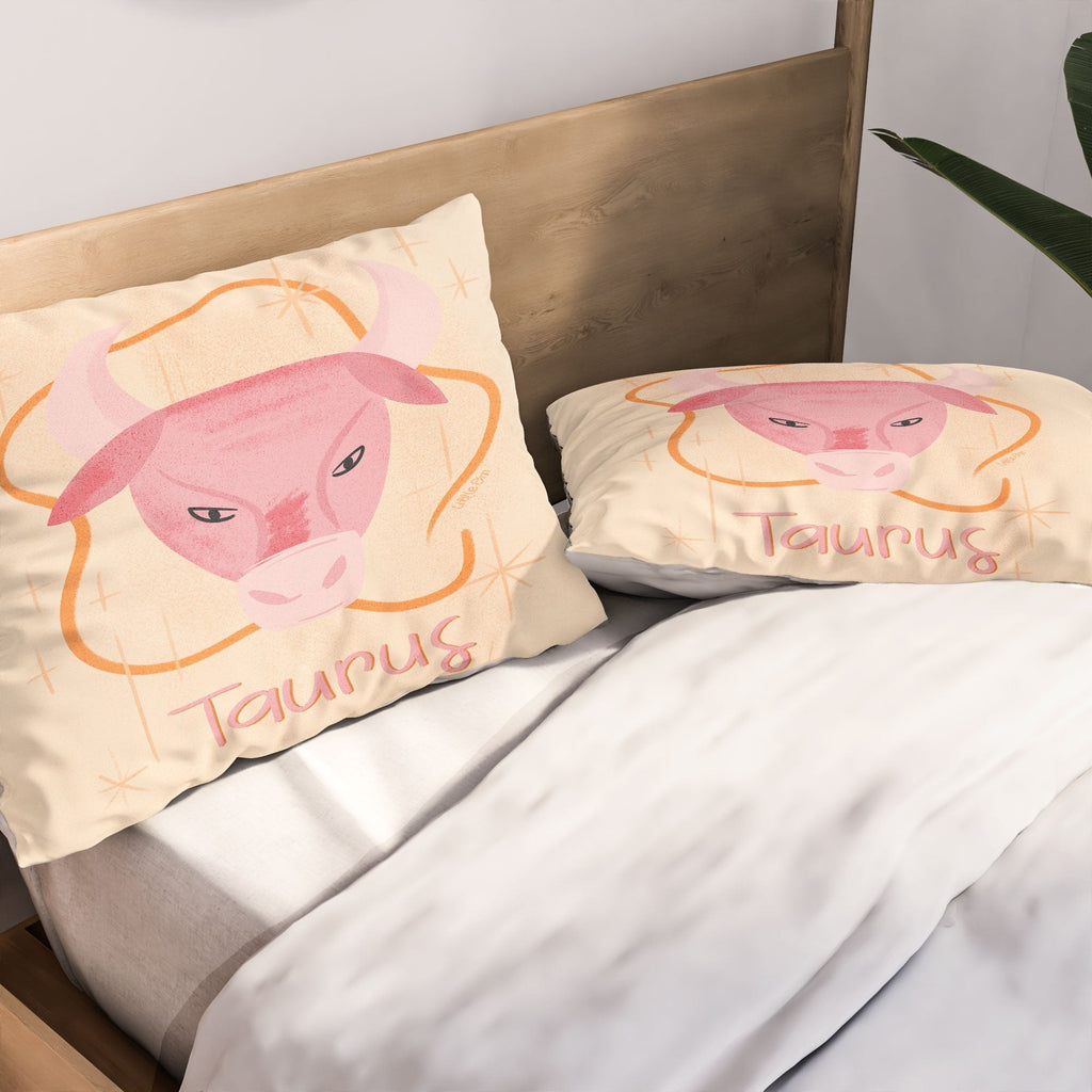 Little Om Zodiac Sign Taurus Pillow Shams